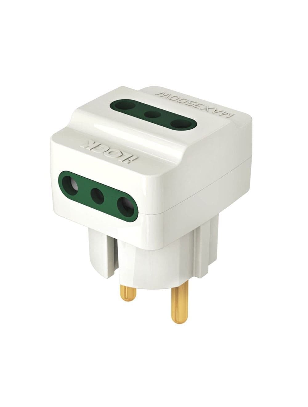 Ilock Converter Plug ,3 Ports ,3500 Watt ,White