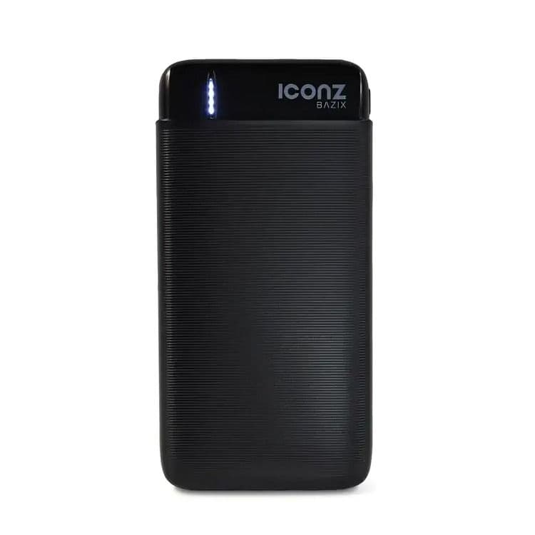 Iconz Power Bank , 20000 mAh 3 Ports , Black , PB20K