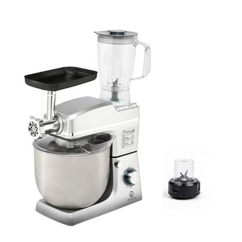 Rafal Kitchen Machine with Attachments ,2200 Watt ,Silver