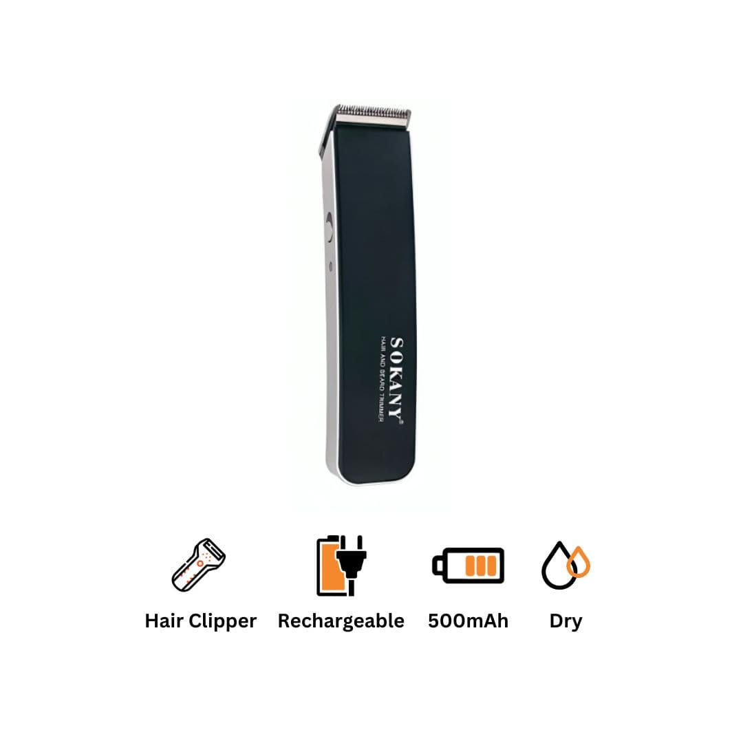 Sokany Hair Clipper , Black - SK-16011