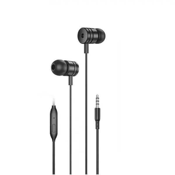 Foneng Wired Earphones , Black - EP200