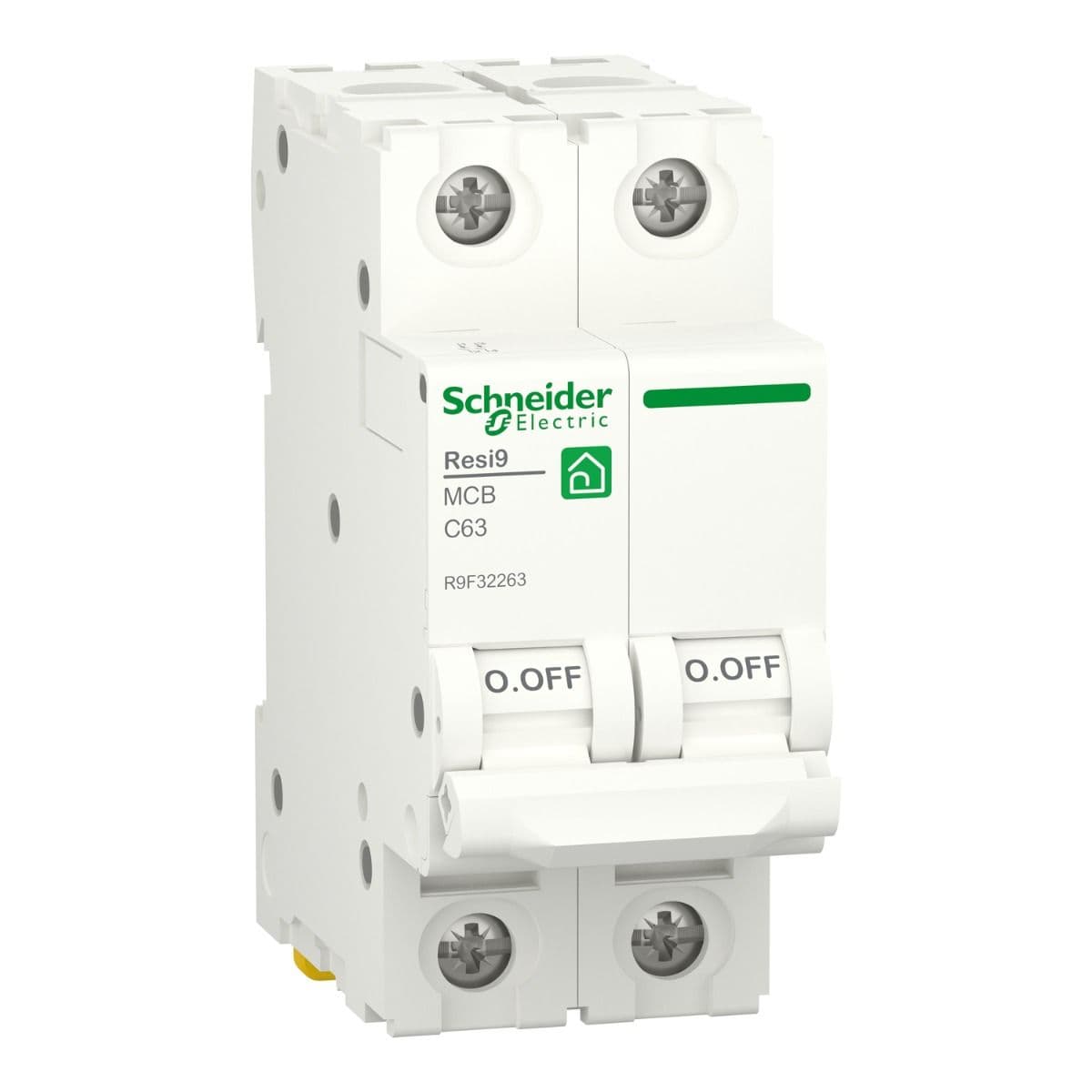Schneider Electric Resi9 Miniature Circuit-Breaker 2 Poles , White - R9F32263