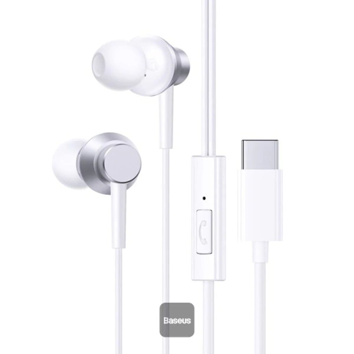 Baseus Encok Wired Earphones , White - CZ11