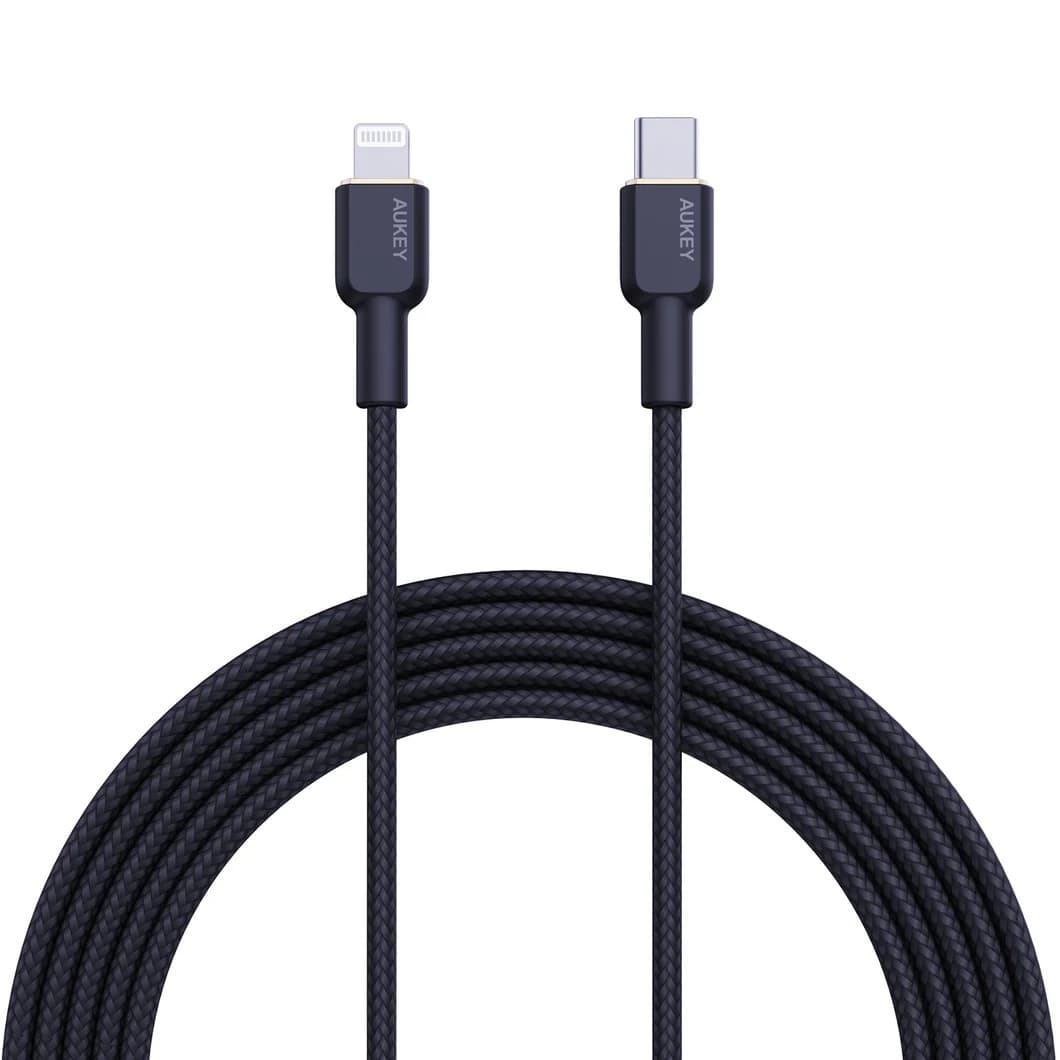 Aukey Lightning Charging Cable 1.8 Meter Black - CBNCL2