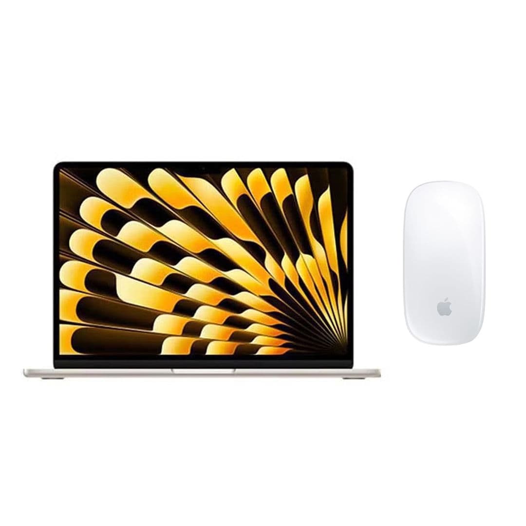 Apple MacBook Air 2025 MW103 Laptop ,Apple M4 chip with 10-core CPU 13 Inch ,512 GB ,16 GB ,Apple 10-Core GPU ,macOS - Starlight
