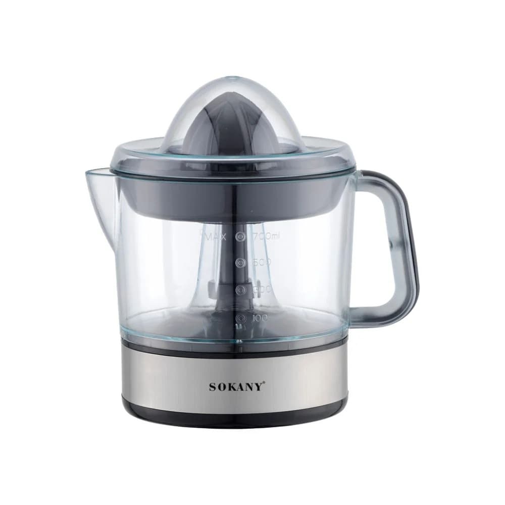 Sokany Electric Citrus Juicer , 700 milliliter 45 Watt Silver Black - SK-623D