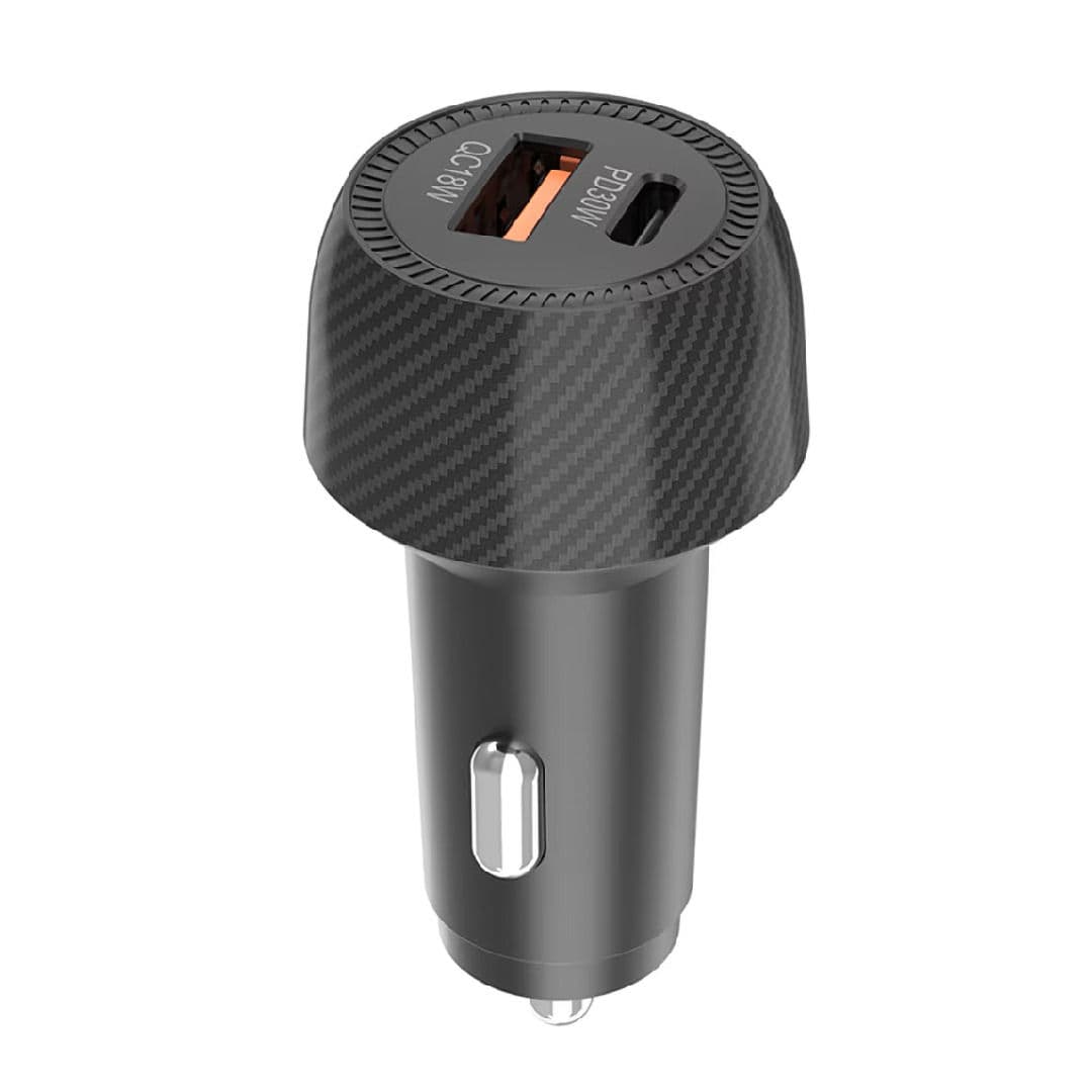 Nine Power Noble Car Charger , 2 Ports , Multi Ports , 48 Watt , 24 Volt , Black