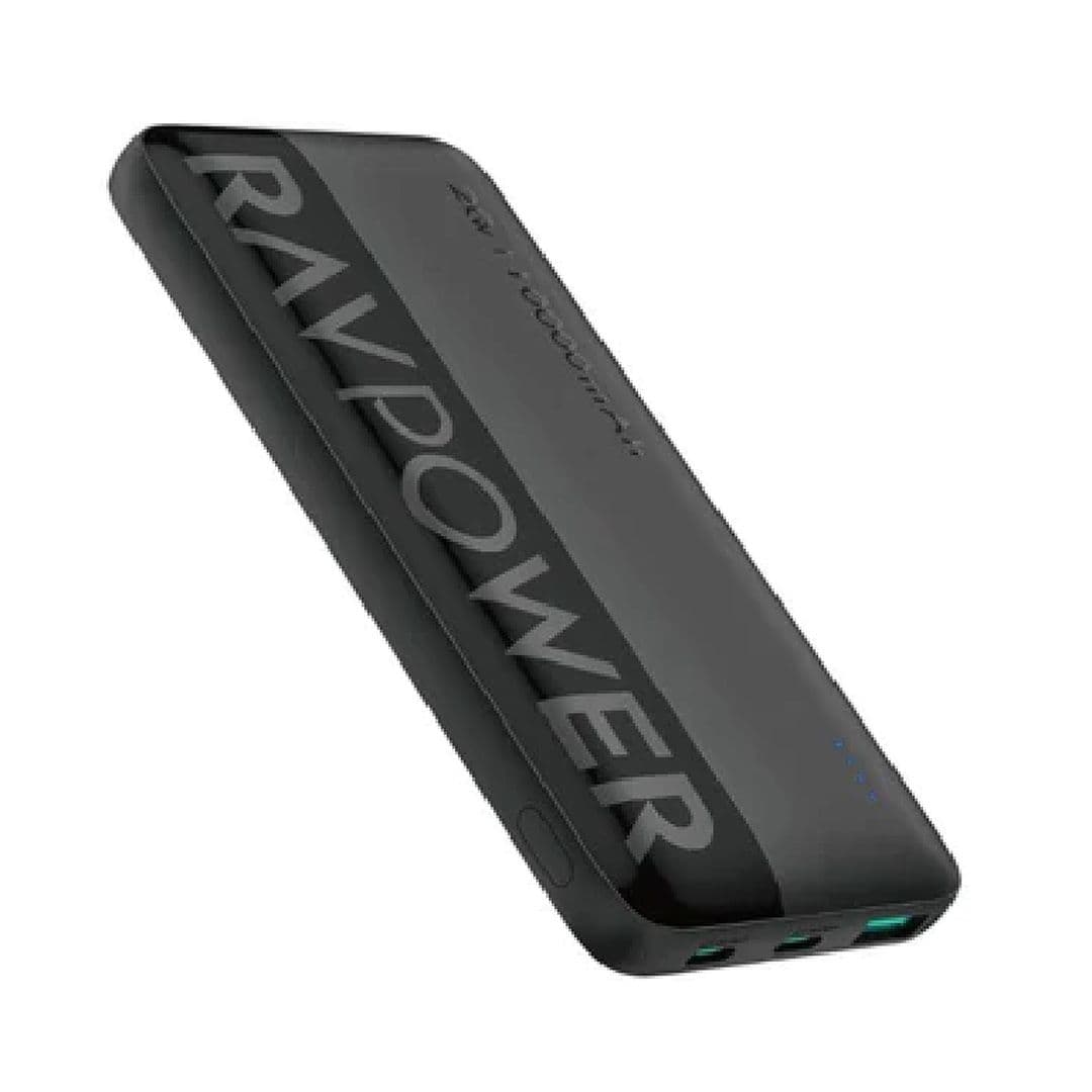 Ravpower Wired Power Bank , 10000 mAh 3 Ports , Black , RP-PB1228