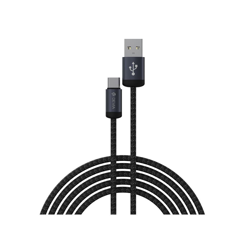 Devia Gracious Series Type C Charging Cable 2 Meter Black Grey - MX71C