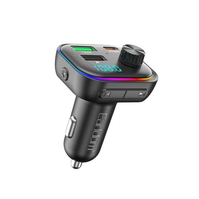 Earldom ET-M112 Car Charger , 3 Ports , Triple Port , 54 Watt , Black