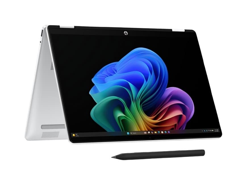 Hp OmniBook 5 Flip Next Gen AI 14-km0009ne 2 in 1 Laptop ,Intel Core Ultra 7 355 14 Inch ,512 GB SSD ,16 GB ,Intel Graphics ,Windows 11 - Glacier Silver