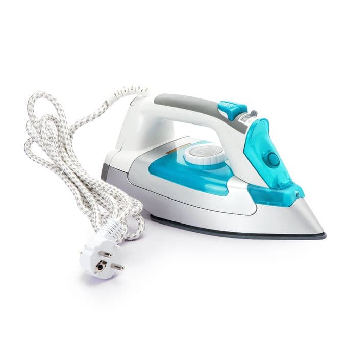 Mediatech Steam Iron , 2200 Watt , White Blue - MTC26