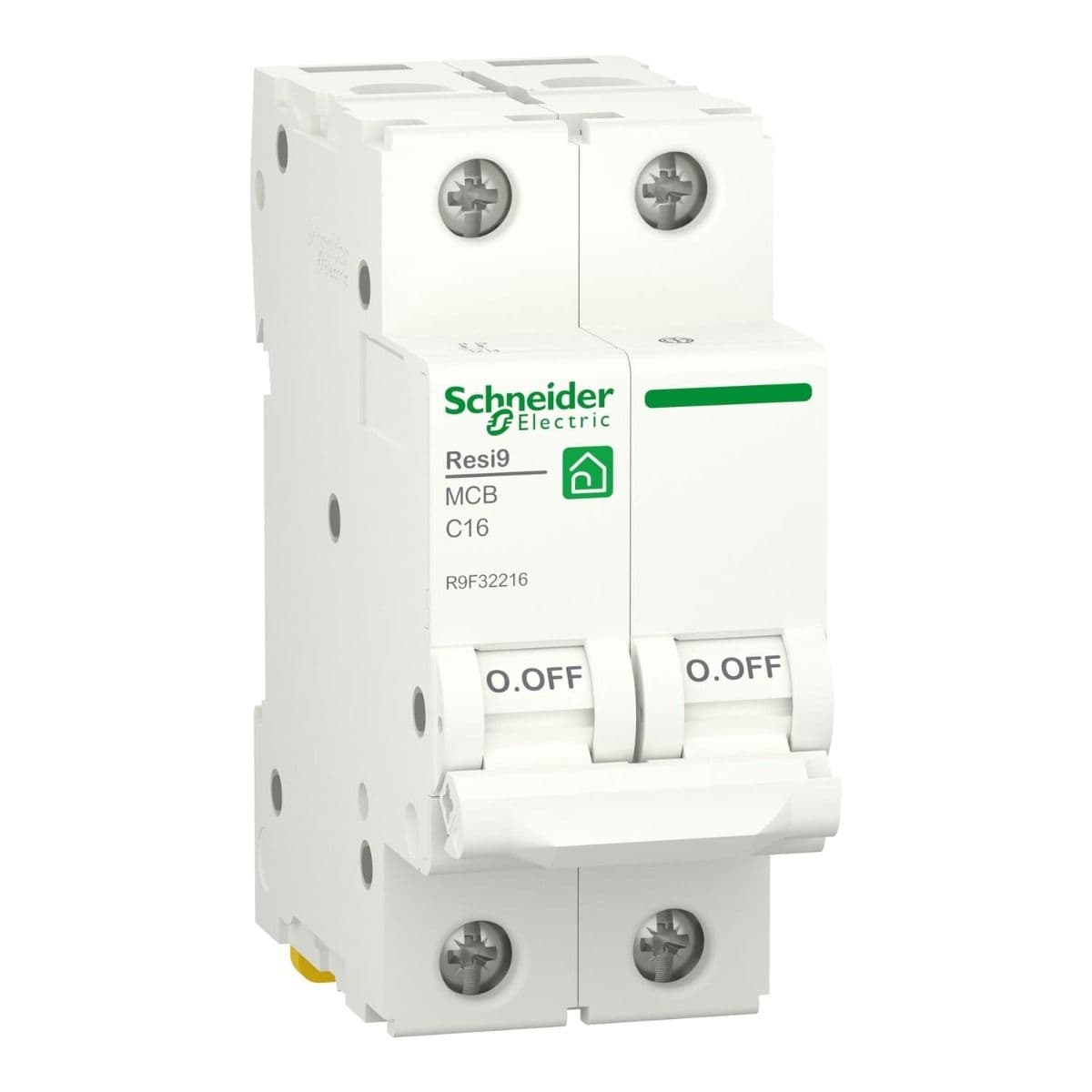 Schneider Electric Resi9 Miniature Circuit-Breaker 2 Poles , White - R9F32216