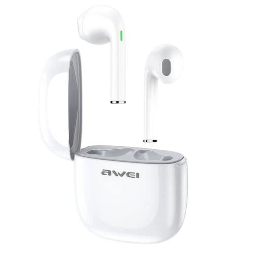 Awei TWS Earbuds , White - T228