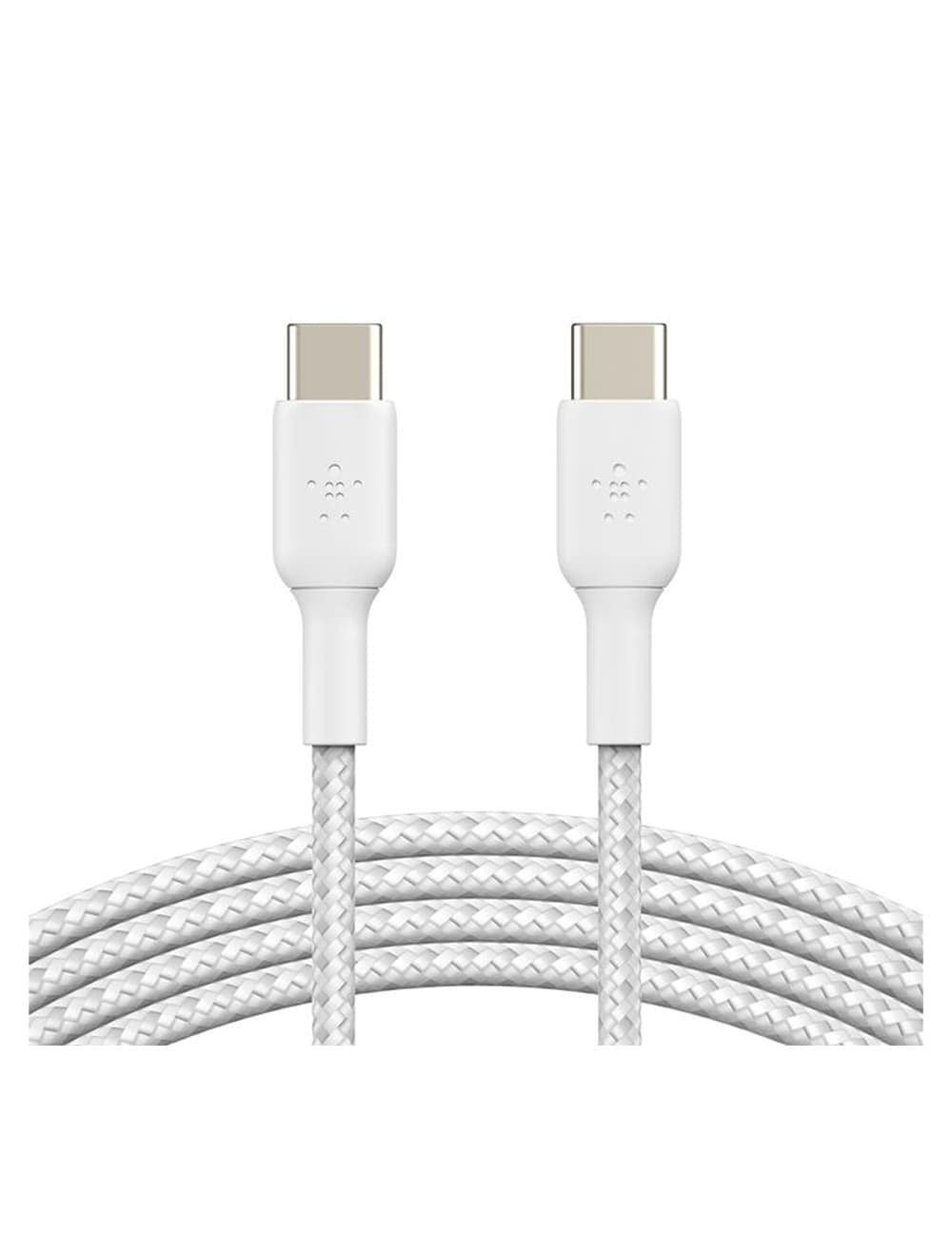 Belkin Boost Charge Type C Braided Charging Cable 1 Meter White - CAB004bt1M