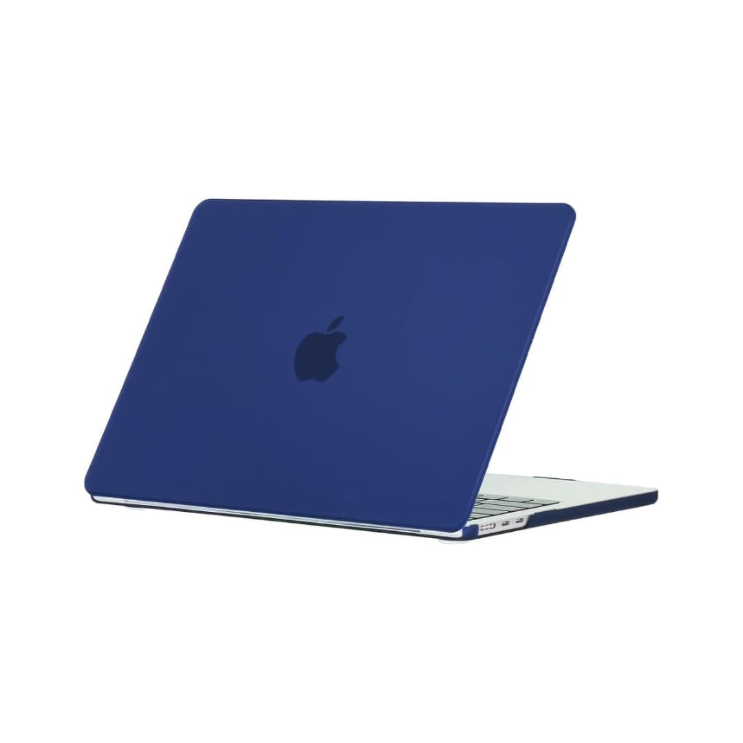 Generic Crystal Hard Shell Case for MacBook Air 15-inch (models A2941, A3114, A3241) , Dark Blue