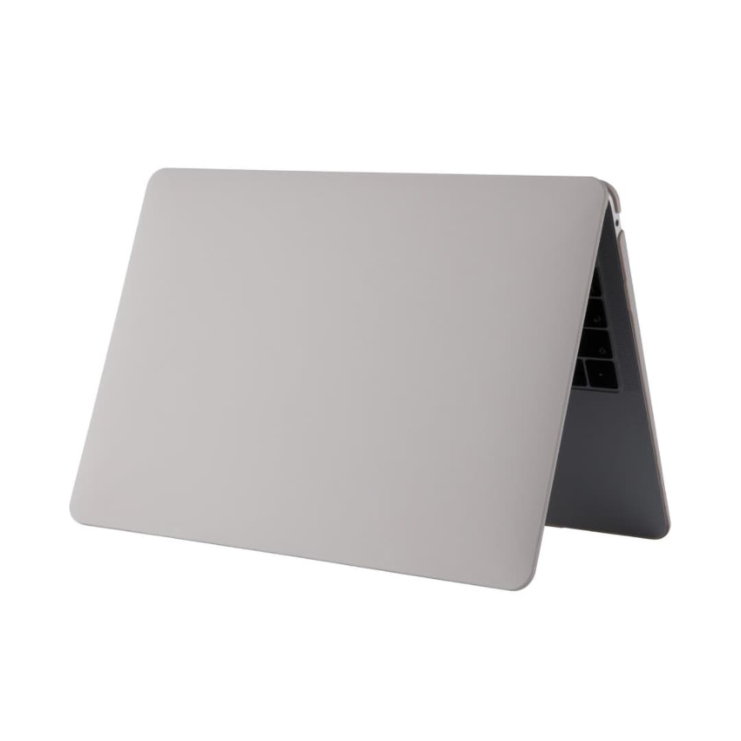 Generic Cream Hard Shell Case with Screen Protector for MacBook Pro 16-inch (models A2485, A2780, A2991, A3186, A3403) , Rock Grey
