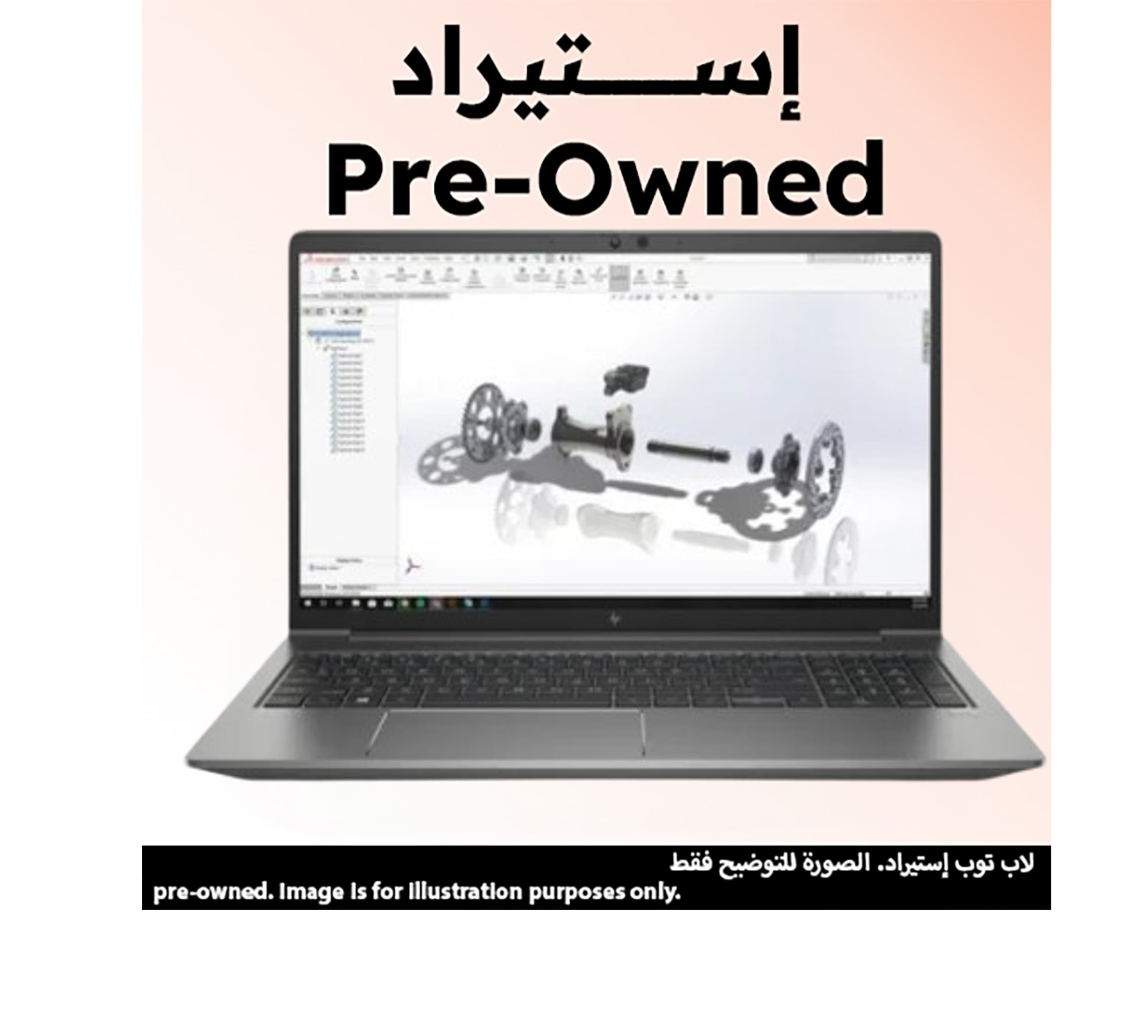 Hp Zbook Power 15 G8 Pre-owned Laptop ,Intel Core i7-11850H ,512 GB SSD ,16 GB ,NVIDIA T1200 4GB GDDR6 and Intel Iris Xe Graphics
