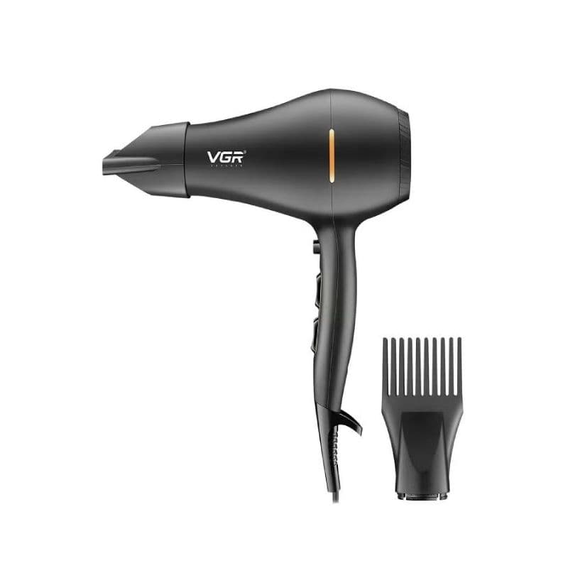 VGR Hair Dryer 2200 Watt , Black - V-433
