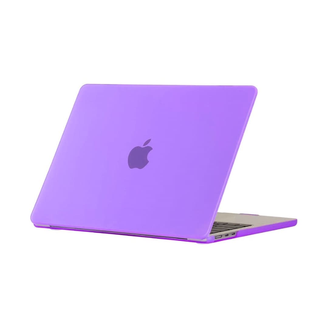 Generic Crystal Hard Shell Case with Screen Protector for MacBook Pro 16-inch (models A2485, A2780, A2991, A3186, A3403) , Purple