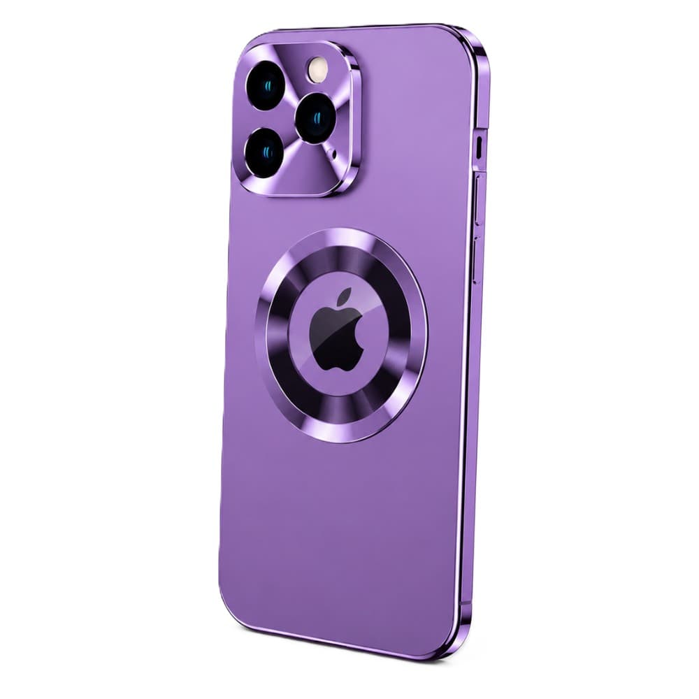 Nine TPU + PC MagSafe Back Cover foriPhone 15 Pro Max ,Purple