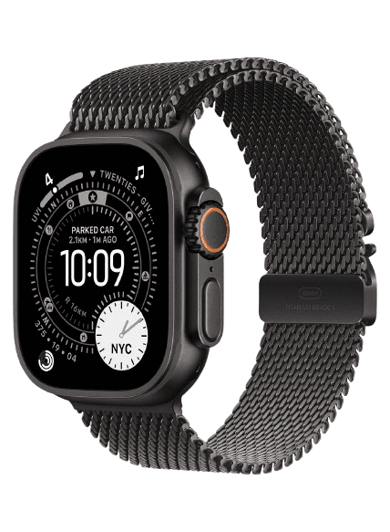 Apple Ultra 3 Smart Watch, S/M Band , 49 Millimeter Black Titanium and Black Titanium Milanese