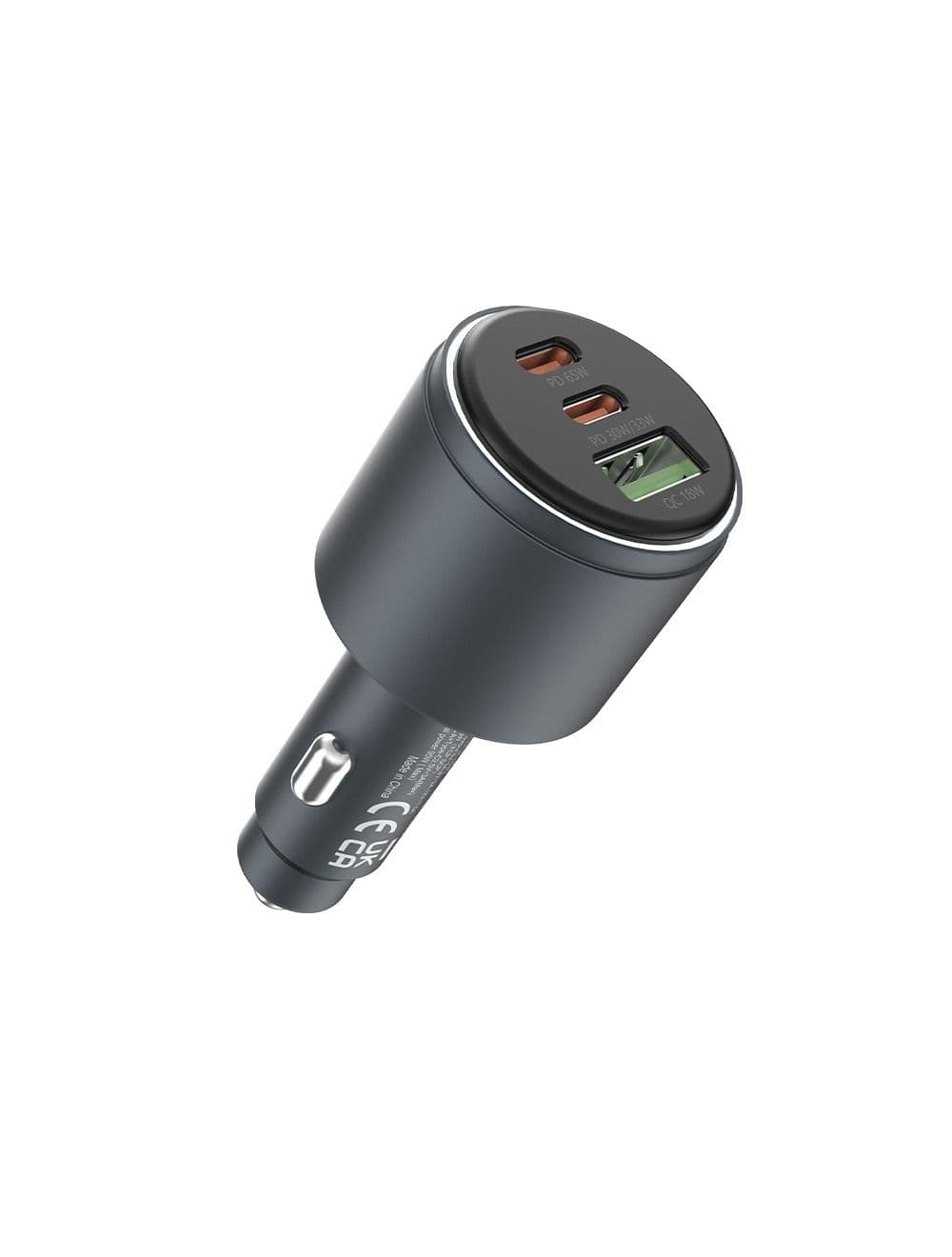 Devia Extreme Speed Car Charger , 3 Ports , Triple Port , 116 Watt , Black - EA508