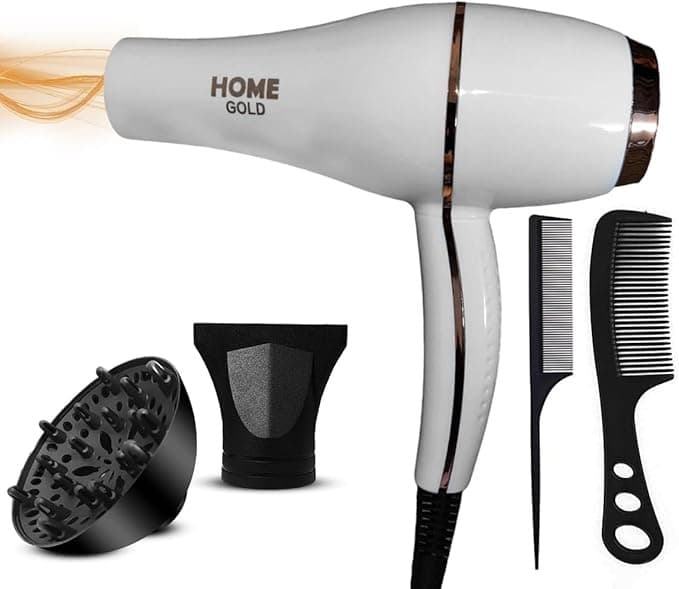 Home Hair Dryer 3000 Watt , White - HG-688