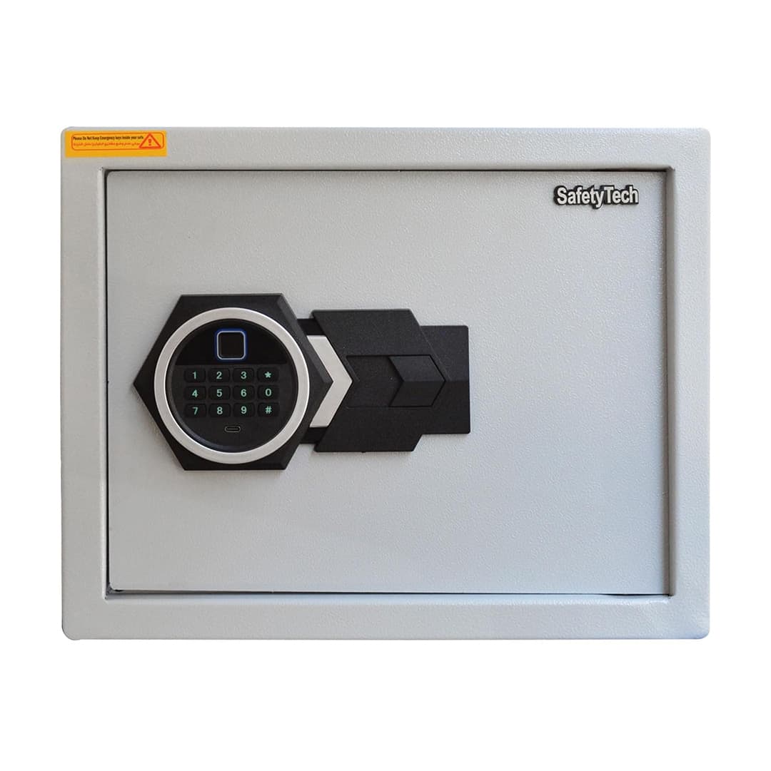 Safety Tech Digital Fingerprint with Keys Safe Box ,30 Liter ,White - GN 30 FX7