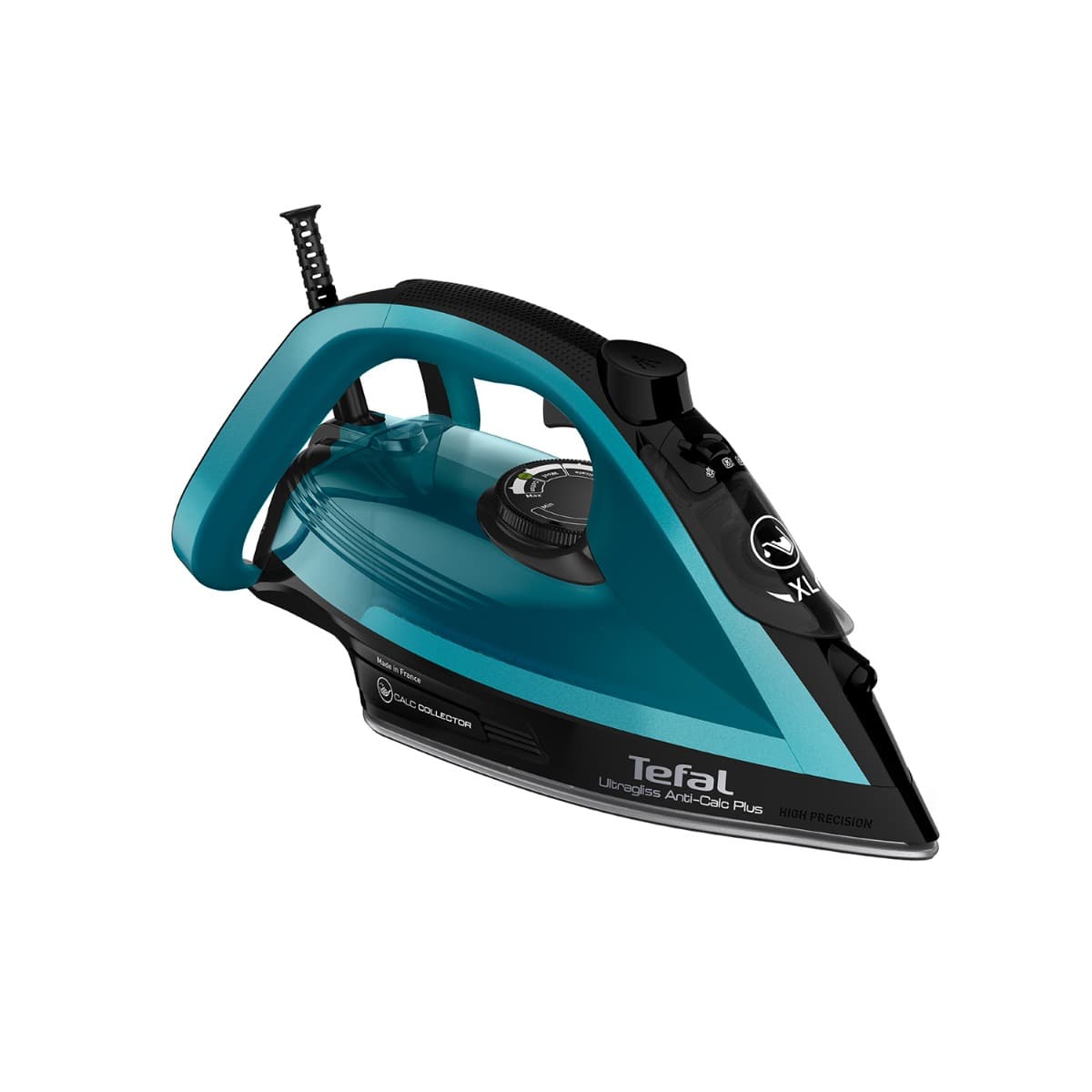 Tefal Ultragliss Plus Steam Iron , 2800 Watt , Black Green - FV6832E0