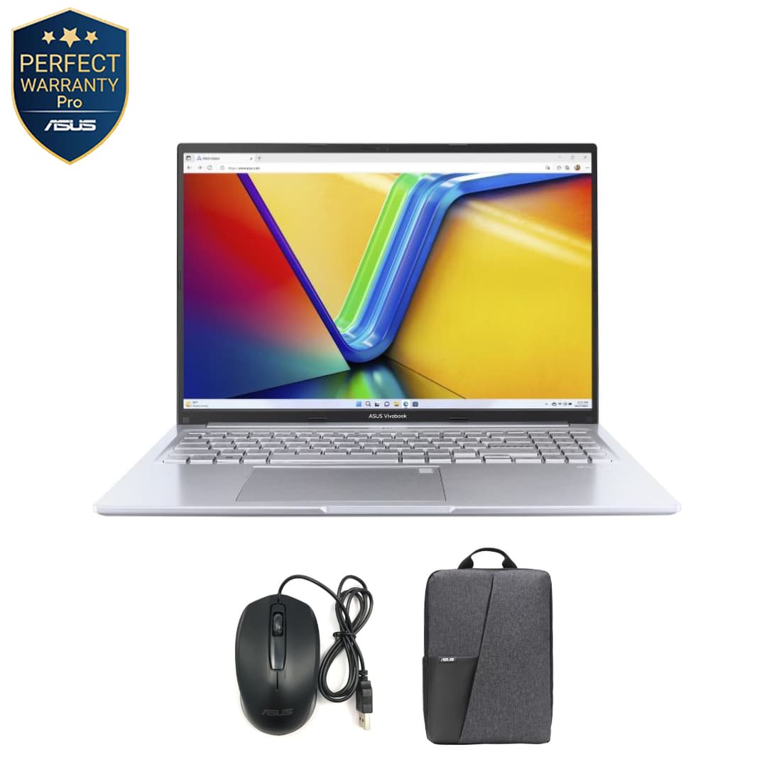 Asus Vivobook 16 X1605VA-OACH007W Laptop ,Intel Core i7-13620H 16 Inch ,512 GB SSD ,16 GB ,Intel UHD Graphics ,Windows 11 - Cool Silver