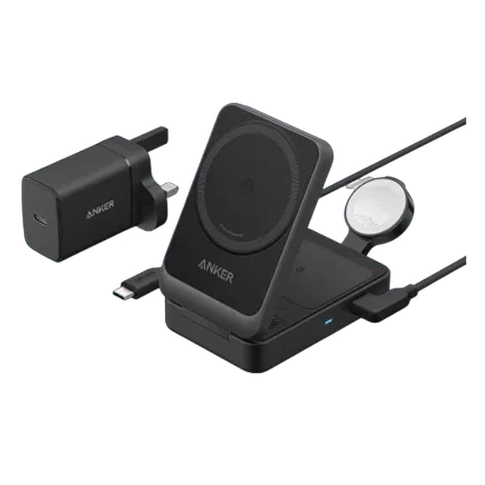 Anker MagGo 3-In-1 Wireless Charger , 15 Watt , Black - B2557211