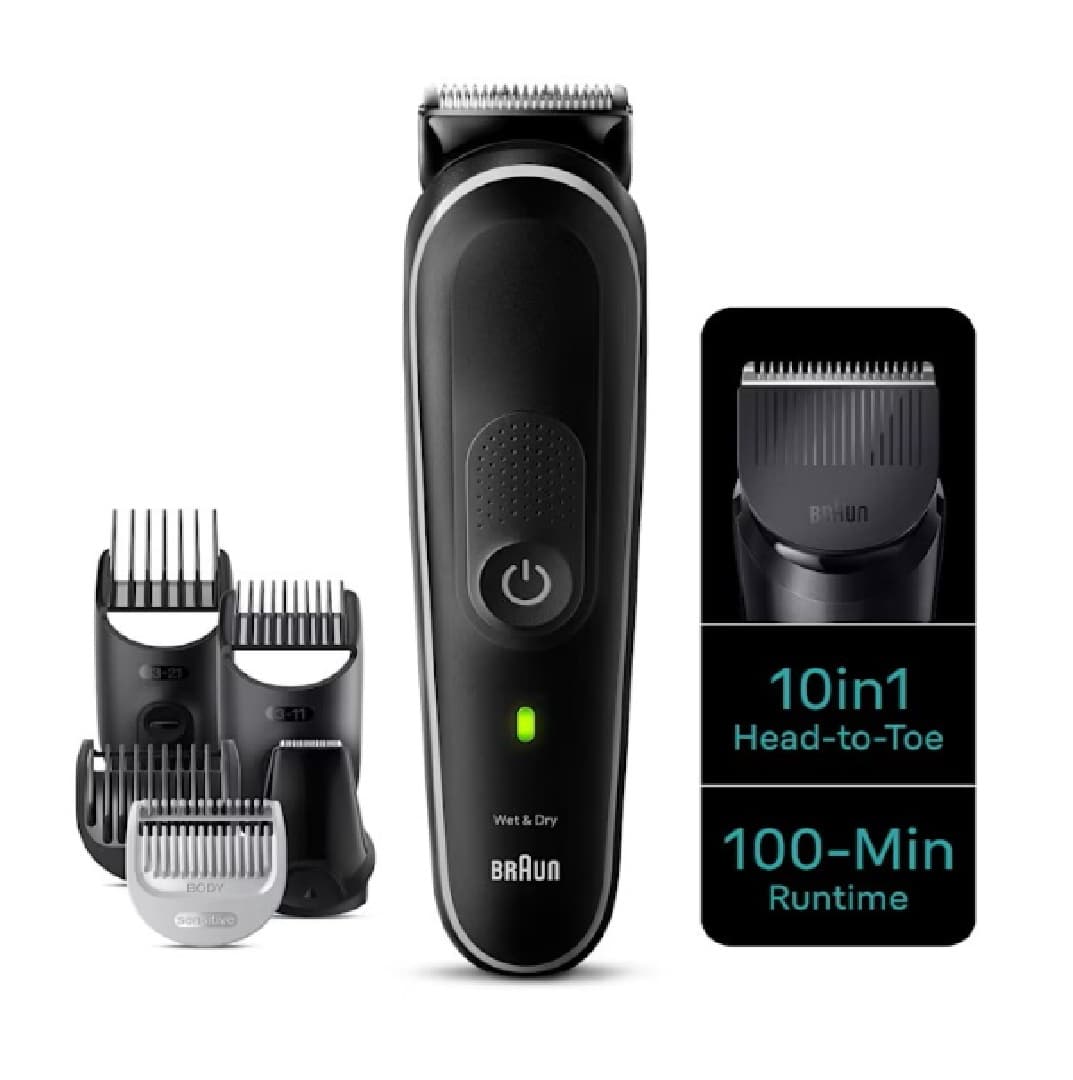 Braun Series 5 All-in-One Grooming Kit , 100% Waterproof Wet & Dry Grey - MGK5440