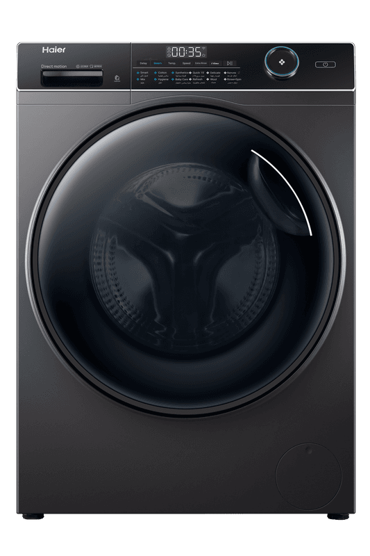 Haier Inverter Front Load Washing Machine , 8 kg , Dark Silver - HW80-B14959S8TU1