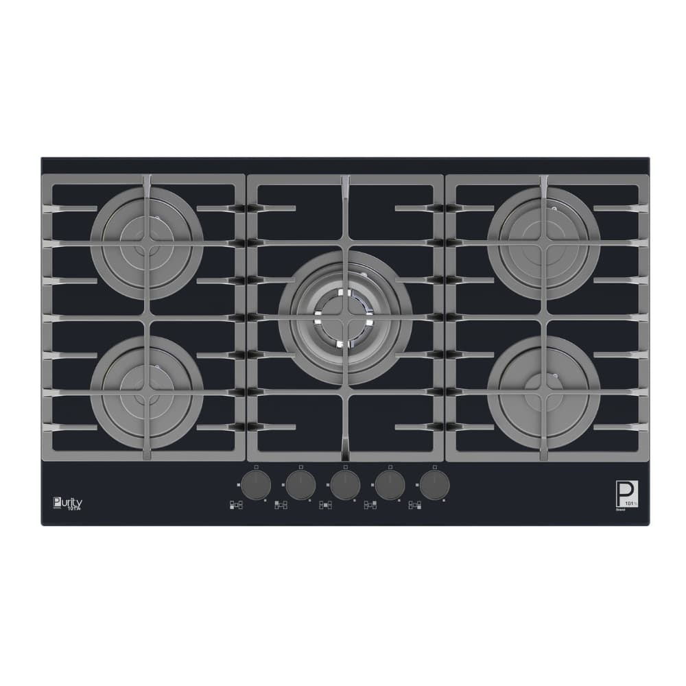 Purity Gas Gas Built-in Hob ,90 Centimeter 5 Burners ,Black - HPT906G