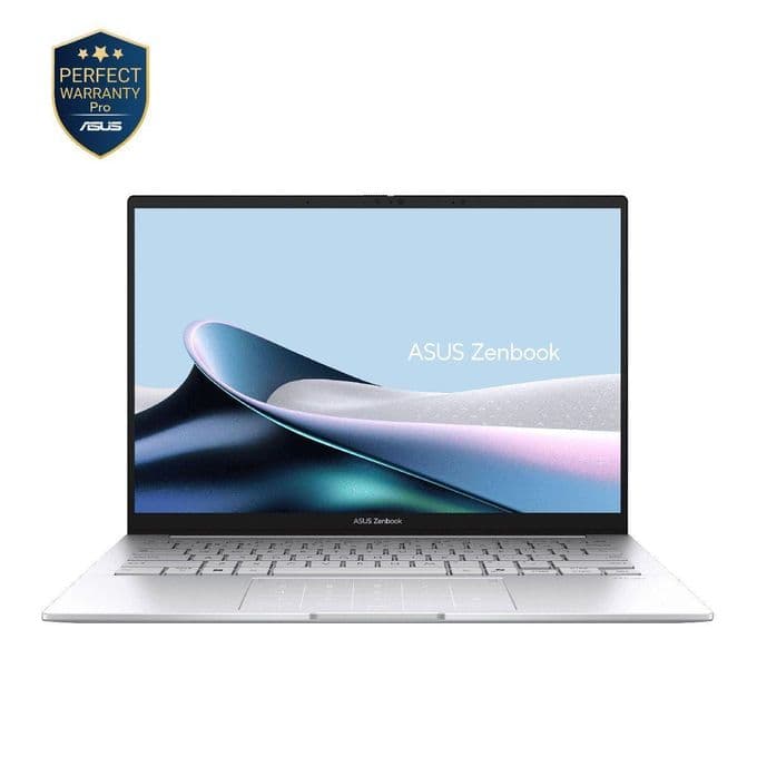 Asus Zenbook 14 UX3405CA-SU159W Laptop ,Intel Core Ultra 9 285H 14 Inch ,512 GB SSD ,16 GB ,Intel Arc Graphics ,Windows 11 - Foggy Silver