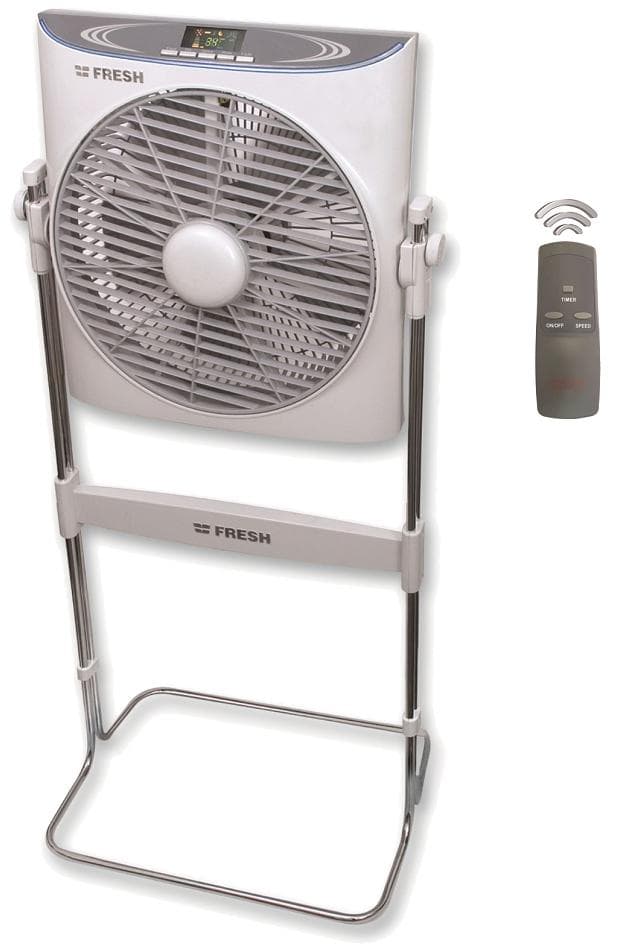 Fresh Amar Stand Fan , 14 Inch , White Grey