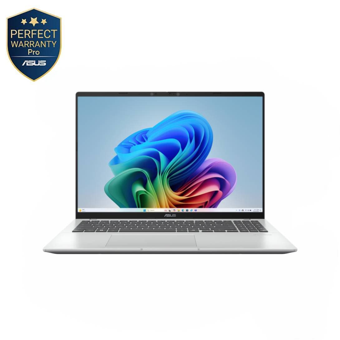 Asus Vivobook 16 M1605NAQ-MB155W Laptop ,AMD Ryzen 5 150 16 Inch ,512 GB SSD ,16 GB ,AMD Radeon Graphics ,Windows 11 - Cool Silver