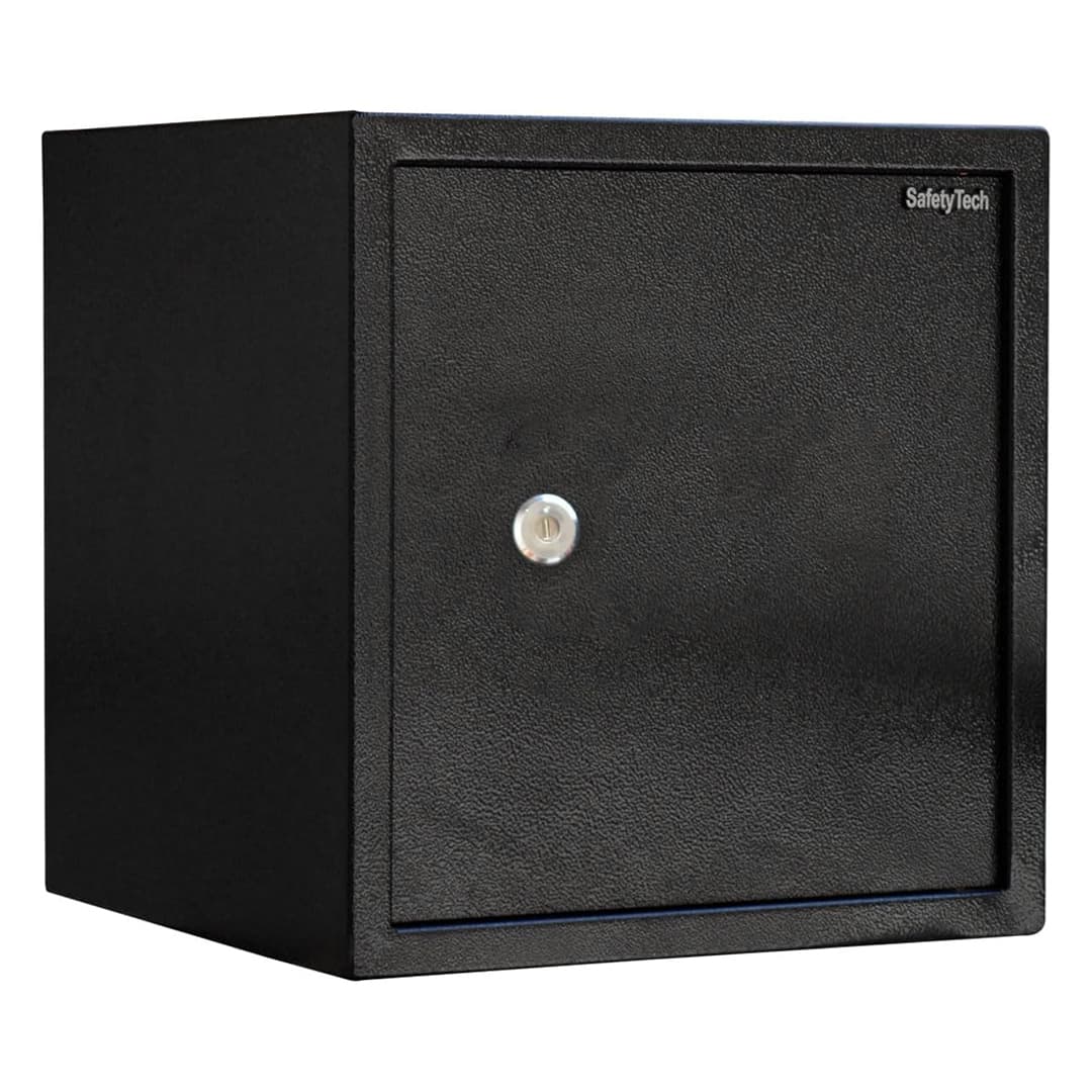 Safety Tech Safe Box with Key Lock ,40 Liter ,Black - GN40M1