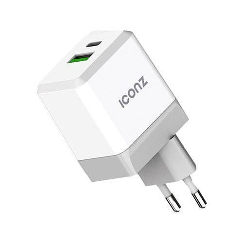 Iconz Wall Charger , 2 Ports Type C , 35 Watt White