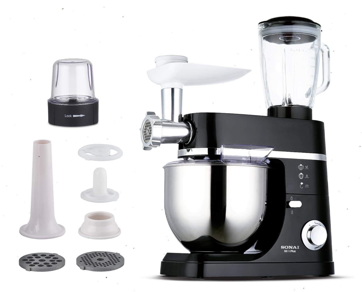 Sonai Stand Mixer 7 Liter Black - SH- M1050