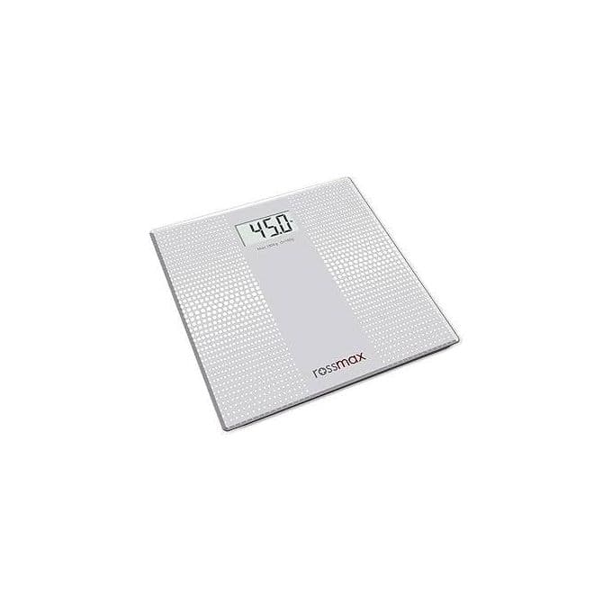 Rossmax Glass Digital Bathroom Scale , 180 Kilogram , White - WB101