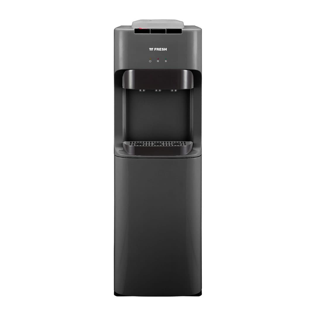 Fresh Hot, Cold & Normal Top Loading Water Dispenser , 3 Tabs Black Grey - FW-16VCDH/4K