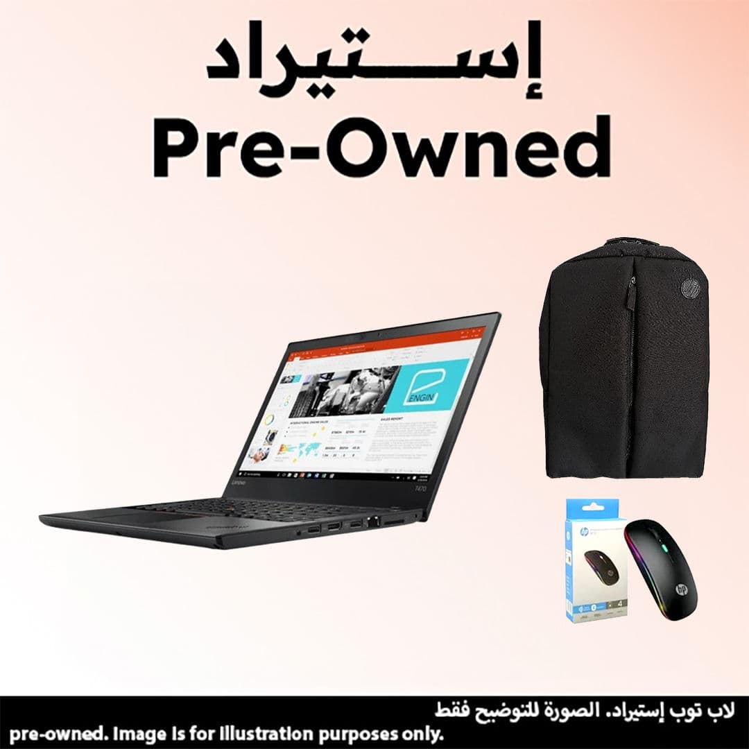 Lenovo Thinkpad T460 Pre-owned Laptop ,Intel Core i7-6600U ,256 GB SSD ,8 GB ,Intel HD Graphics 520