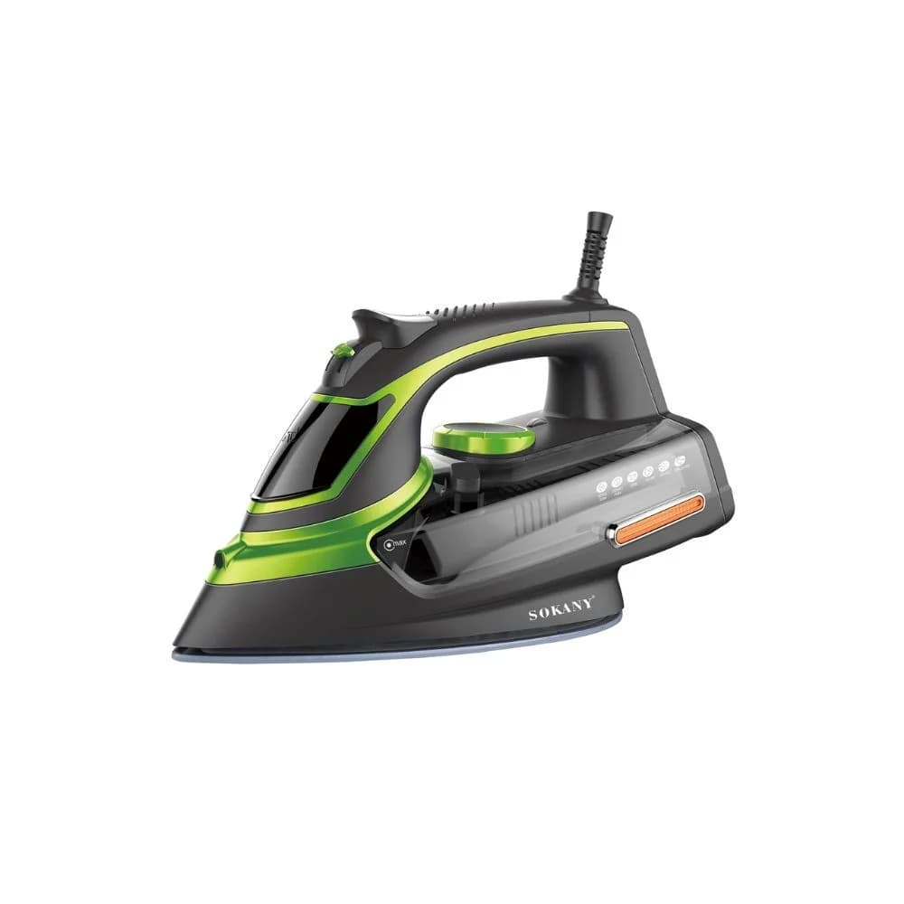 Sokany Steam Iron , 2400 Watt , Black Green - SK-11015
