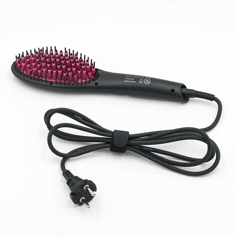 Sokany Hair Straightening Brush 750 Fahrenheit , Black - HS-053