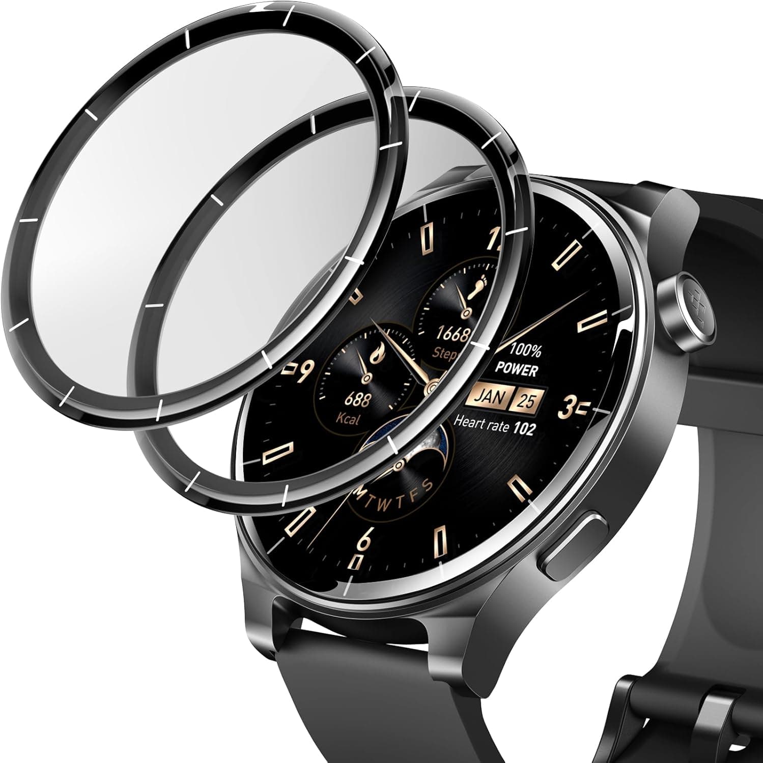 OZO S4 Smart Watch Screen Protector forUniversal (S4) 32-22 ,Transparent