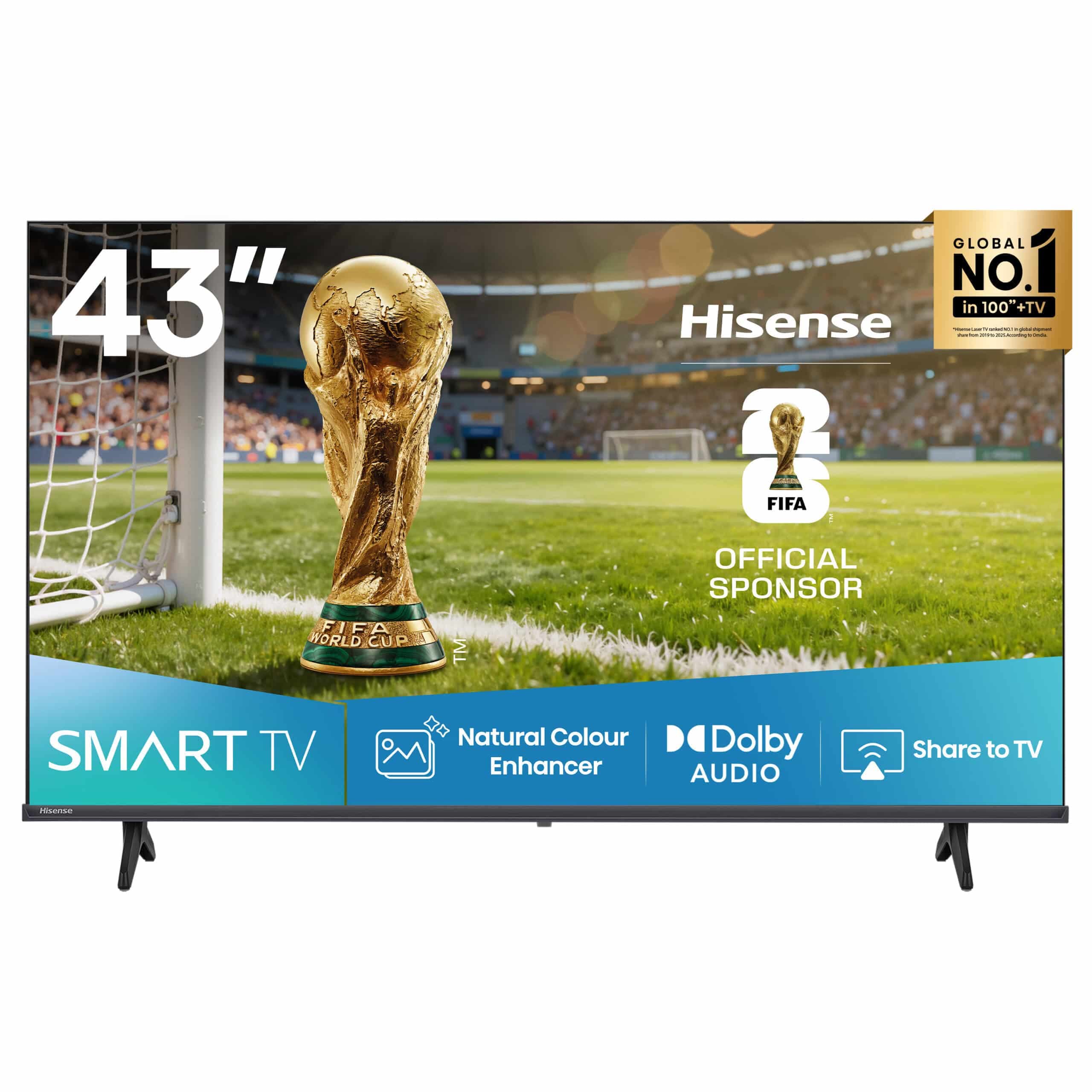 Hisense 43 Inch Smart TV , HD LED - 43A4Q