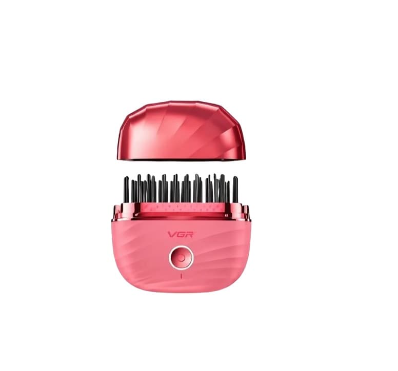 VGR Hair Straightening Brush 180 Celsius , Pink - V-587