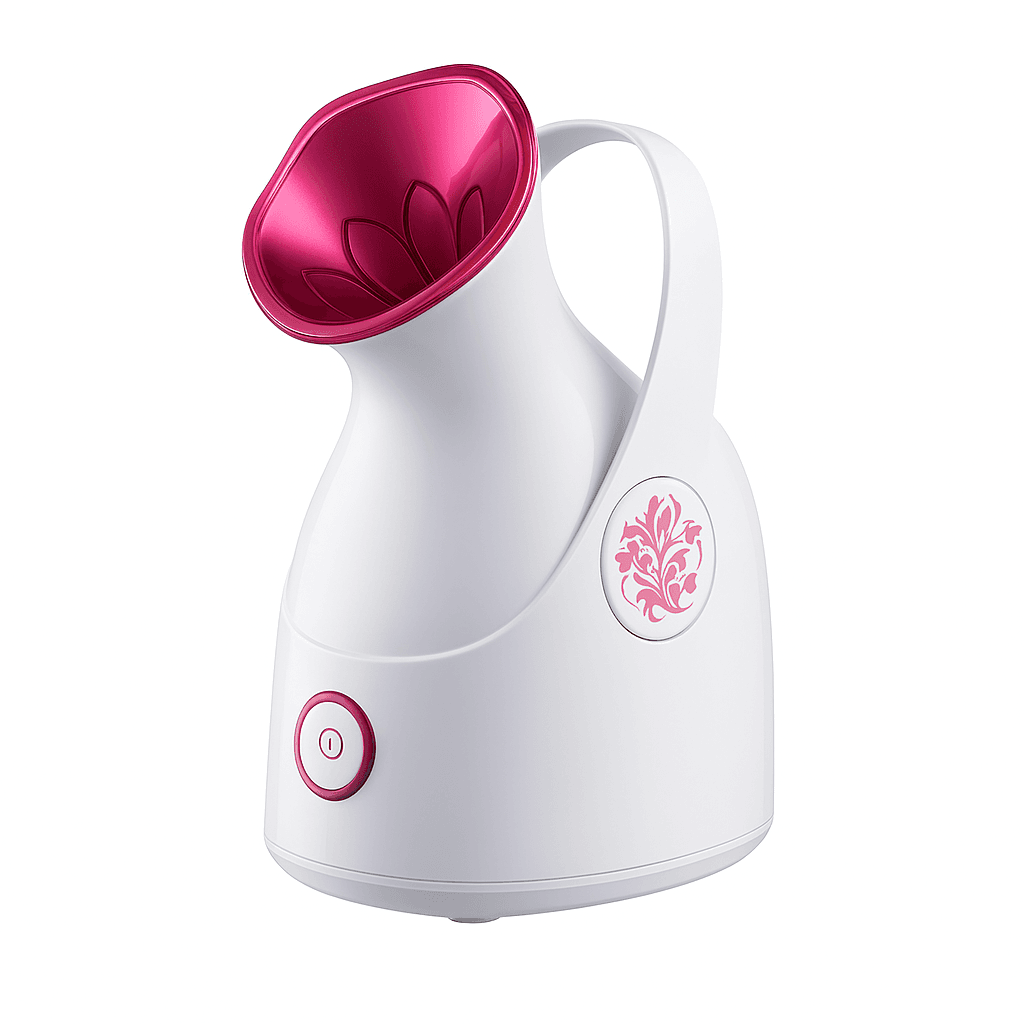 Home Gold Electricity (Cord) Facial Steamer , White Pink - HG-608